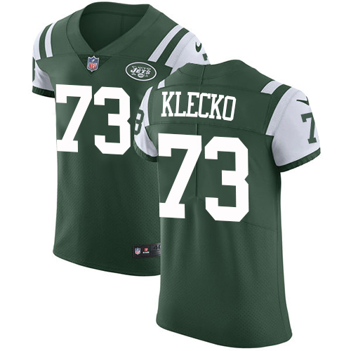 Nike Jets #73 Joe Klecko Green Team Color Men's Stitched NFL Vapor Untouchable Elite Jersey - Click Image to Close